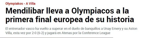 Ο διεθνής Τύπος αποθεώνει τον Ολυμπιακό: «Το ευρωπαϊκό όνειρο της Άστον Βίλα πέθανε στην Ελλάδα»