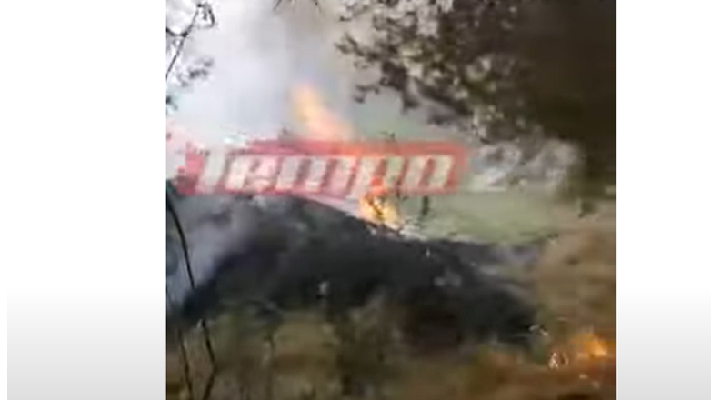 Πάτρα: Φωτιά στην περιοχή του Αγίου Φανουρίου