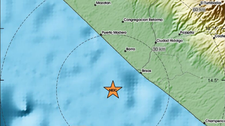 Μεξικό: Σεισμός 6,4 βαθμών έγινε σε κοντινή απόσταση από την ακτή Τσιάπας