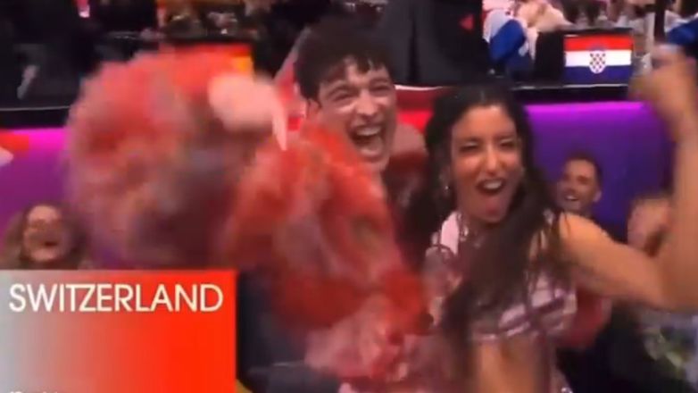 Eurovision: Η Μαρίνα Σάττι πανηγύρισε αγκαλιά με το Νέμο το 12αρι της Ελλάδας στην Ελβετία