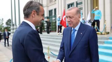 Σε εξέλιξη η συνάντηση Μητσοτάκη – Ερντογάν στην Άγκυρα