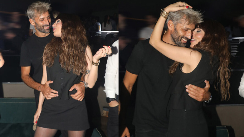 Αλέξης Παππάς – Έλενα Αϊβαλή: Παθιασμένα φιλιά σε νυχτερινή τους έξοδο σε γνωστό μαγαζί