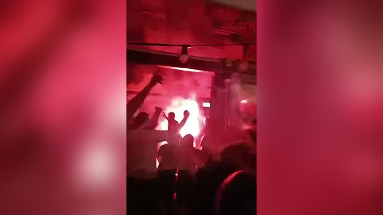 Έξαλλοι πανηγυρισμοί των οπαδών του ΠΑΟΚ