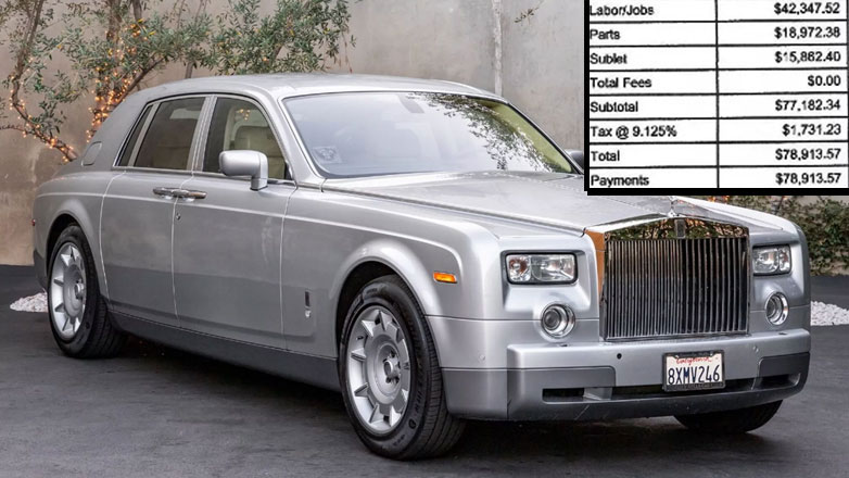 Πλήρωσε 80.000 δολάρια για μεγάλο service σε RollsRoyce Phantom – 40.000 ήταν τα εργατικά