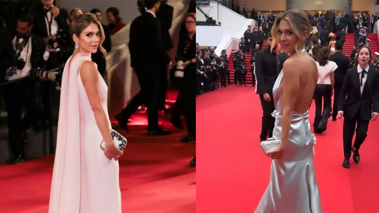 Η εντυπωσιακή σύζυγος του «Μr Nammos», Βερόνικα Πάστρα με Celia Kritharioti στις Κάννες 2024