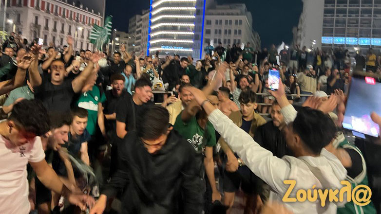 Ντύθηκε στα πράσινα η Ομόνοια