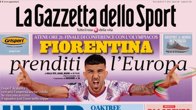Conference League: Τι γράφει ο ιταλικός Τύπος για την μάχη τίτλου της Φιορεντίνα με τον Ολυμπιακό