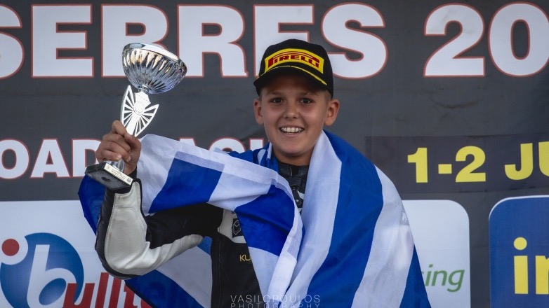 Ο 11χρονος Αντώνης Βεντούρας στο βάθρο του Βαλκανικού Πρωταθλήματος