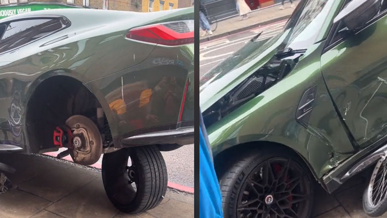 Αγόρασε αμαξάρα, ξέχασε να αγοράσει και ικανότητες – Στη μία ρόδα η M4 και ο οδηγός, άφαντος (Βίντεο)