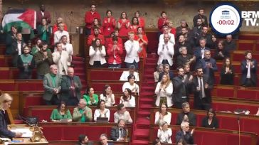 Γαλλία: Βουλευτές εμφανίστηκαν στο κοινοβούλιο ντυμένοι με τα χρώματα της παλαιστινιακής σημαίας