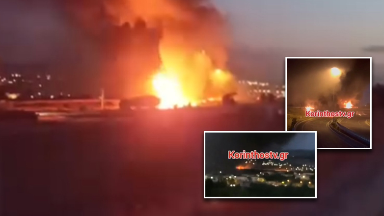 Έσβησε η μεγάλη φωτιά στο βυτιοφόρο που ανετράπη στην Εθνική Οδό Αθηνών – Κορίνθου
