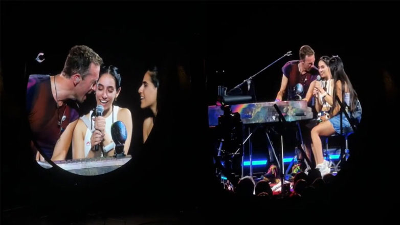 Coldplay: Η συγκινητική στιγμή που ο Chris Martin ανεβάζει στη σκηνή του ΟΑΚΑ μια θαυμάστρια που πάσχει από χρόνια νόσο