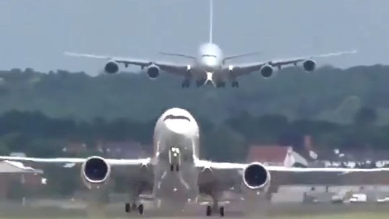 Tρόμος στην Ινδία: Αεροπλάνο προσγειώθηκε σε απόσταση αναπνοής από άλλο αεροσκάφος που απογειωνόταν