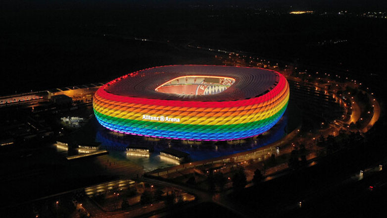 Euro 2024: Η «Allianz Arena» θα φωτιστεί με τα χρώματα του ουράνιου τόξου στις 22 και 23 Ιουνίου