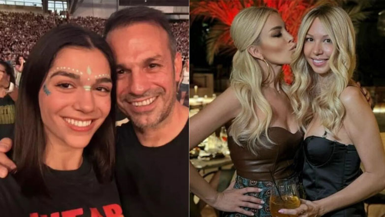 Ντέμης Νικολαΐδης: Μαζί με την κόρη του Μελίνα στο πάρτι γενεθλίων της συντρόφου του Αλεξάνδρας Νικολαΐδου