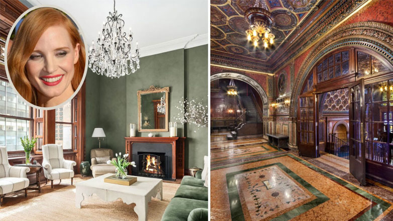 Jessica Chastain: Μέσα στο εντυπωσιακό διαμέρισμα της στο Μανχάταν