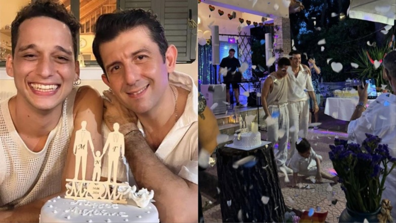 Μιχάλης Οικονόμου: Παντρεύτηκε με τον σύντροφό του Γιώργο Μακρή με πολιτικό γάμο
