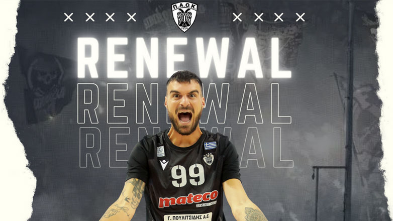 Βόλεϊ: Ανανέωσε με Κοκκινάκη ο ΠΑΟΚ