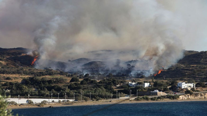Βελτιωμένη η εικόνα από τη φωτιά στην Αργολίδα