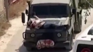 Οργή προκαλεί βίντεο με τραυματισμένο Παλαιστίνιο δεμένο πάνω στο καπό ισραηλινού στρατιωτικού οχήματος