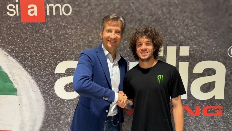 Ο Marco Bezzecchi με την Aprilia Racing από το 2025