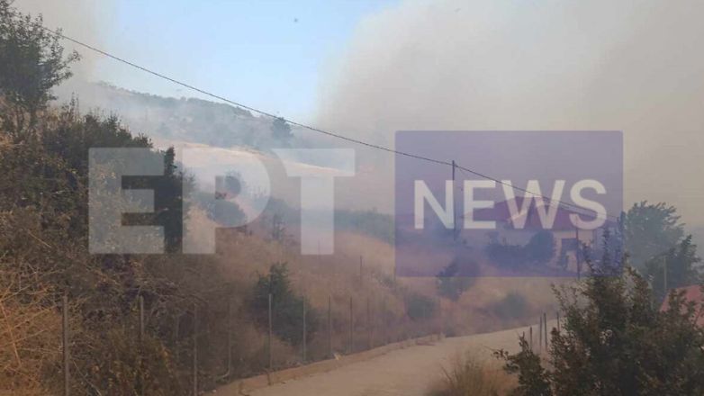 Φωτιά στην Καλαμπάκα – Μήνυμα του 112 για εκκένωση του χωριού Ορθοβούνι