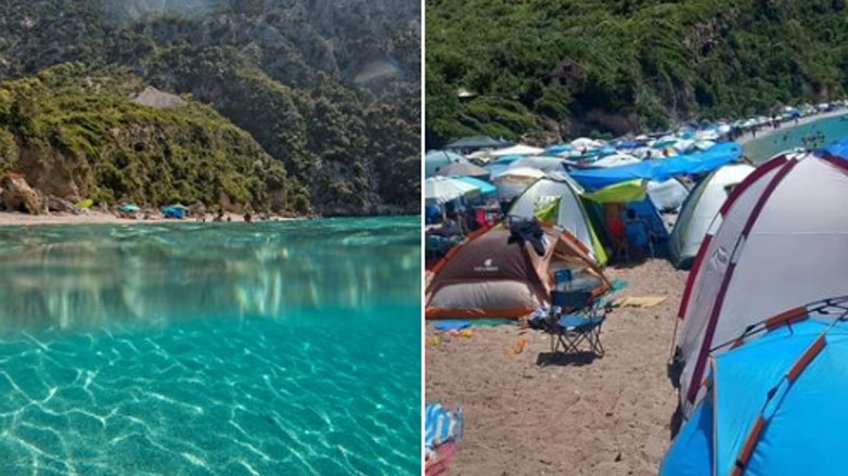 Αντιδράσεις για το ελεύθερο κάμπινγκ στη διάσημη παραλία Θαψά