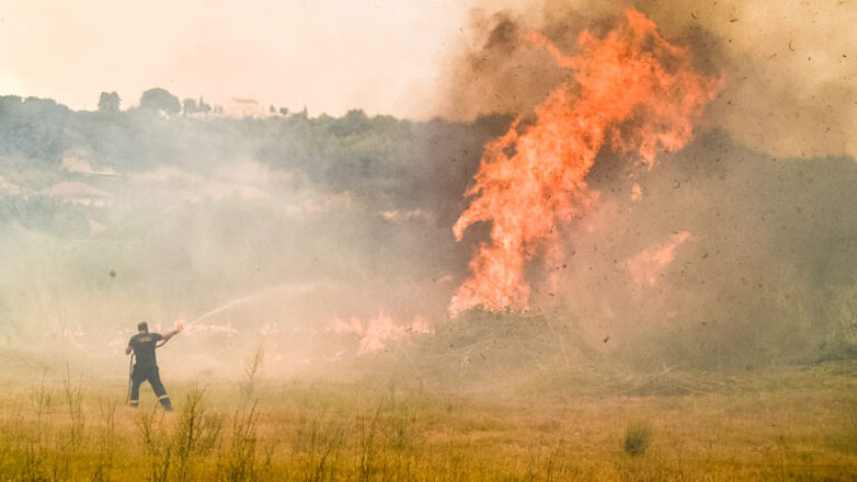 Φωτιά στη Λέσβο