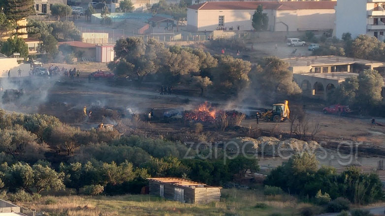 Φωτιά σε οικόπεδα στην Παλαιόχωρα Χανίων – Τέθηκε γρήγορα υπό έλεγχο