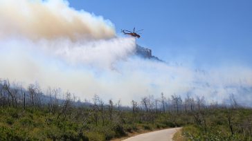 Μεγάλη φωτιά στην Πάρνηθα – Από το Κατσιμίδι φούντωσαν οι φλόγες