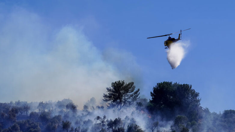 Oριοθετήθηκε η πυρκαγιά στην Άνδρο