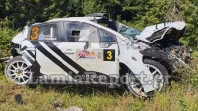 Aτύχημα στο 41ο Ράλι Φθιώτιδας: Αγωνιστικό αυτοκίνητο βγήκε εκτός δρόμου – Ένας τραυματίας