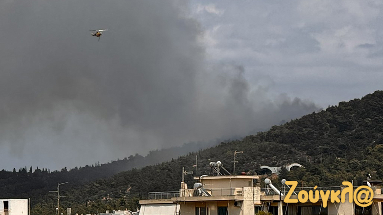 Οριοθετήθηκε η φωτιά στα Γλυκά Νερά