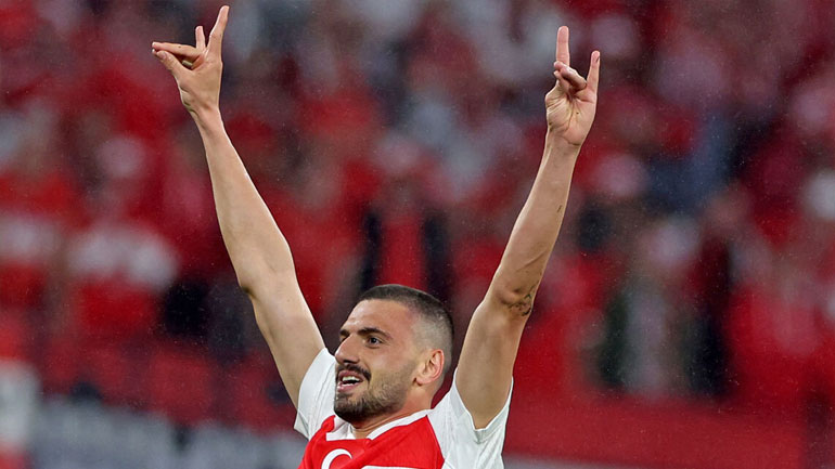 Euro 2024: «Καμπάνα» δύο αγωνιστικών στον Ντεμιράλ για τη χειρονομία των «Γκρίζων Λύκων»