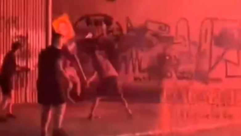 Άγρια επεισόδια μεταξύ οπαδών της ΑΕΚ και του Παναθηναϊκού στο Καματερό