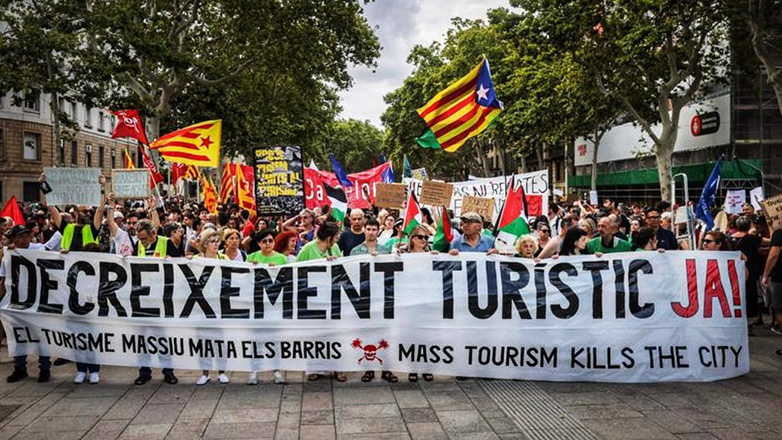 Διαδήλωση κατά του υπερτουρισμού στην Ισπανία