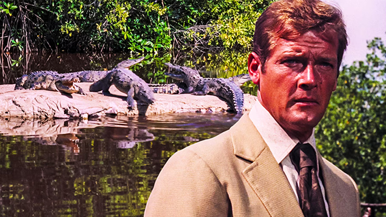 Τρομακτικό βίντεο αποκαλύπτει την αλήθεια πίσω από τη διάσημη σκηνή με τον κροκόδειλο του Τζέιμς Μποντ