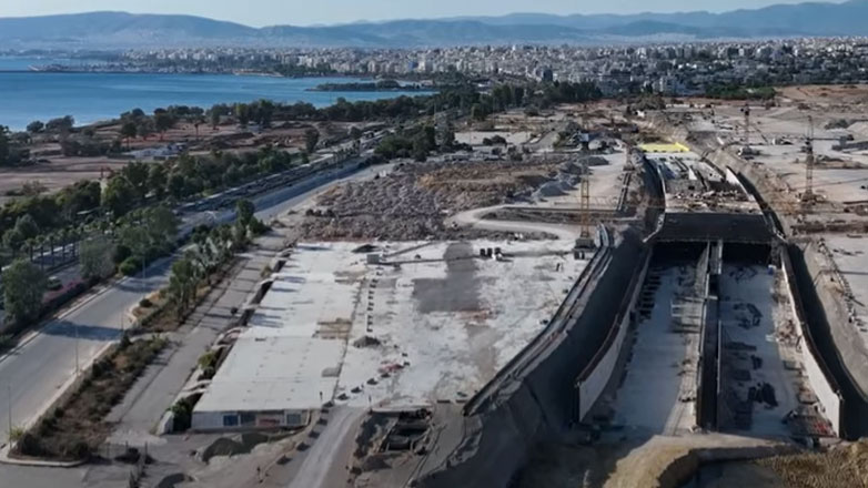 Lamda Development: Ολοκληρώθηκε το 80% των εκσκαφών της υπογειοποίησης της λεωφ. Ποσειδώνος