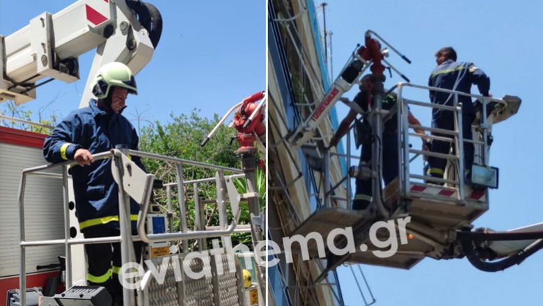 Επιχείρηση απεγκλωβισμού ατόμου μετά από φωτιά σε πολυκατοικία στη Χαλκίδα Επιχείρηση απεγκλωβισμού ατόμου μετά από φωτιά σε πολυκατοικία στη Χαλκίδα