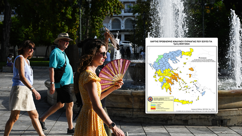 Καύσωνας διαρκείας με 40άρια και πολύ υψηλός κίνδυνος πυρκαγιάς