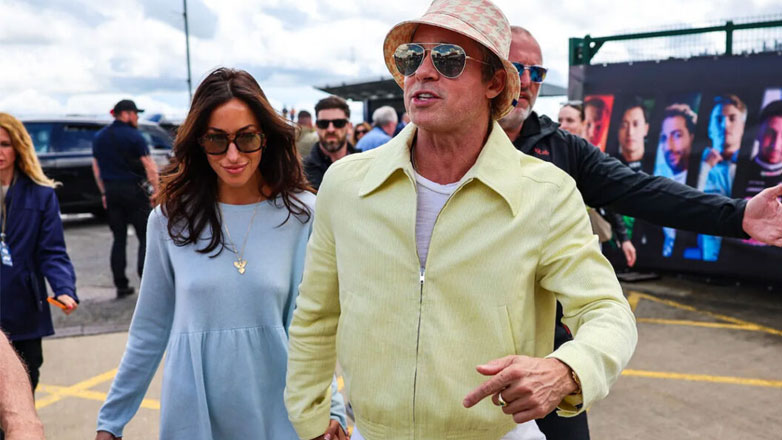 Brad Pitt: Χέρι – χέρι με τη σύντροφό του, Ines de Ramon στο βρετανικό Grand Prix