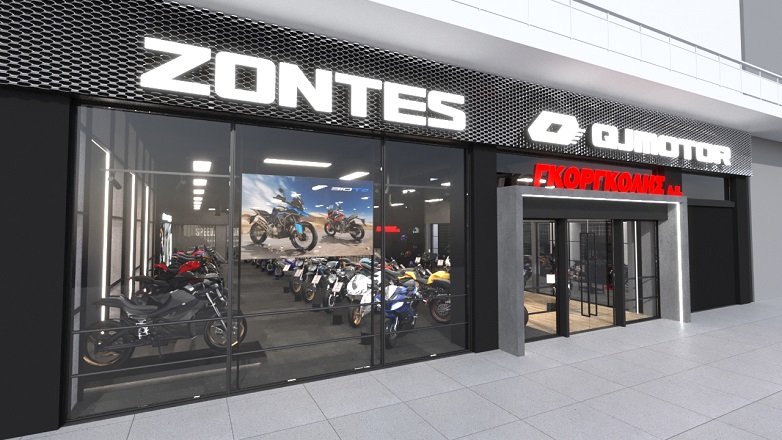 Νέος εκθεσιακός χώρος της Γκοργκόλης για τις μάρκες QJMOTOR, Kove, Zontes, SYM και Daytona