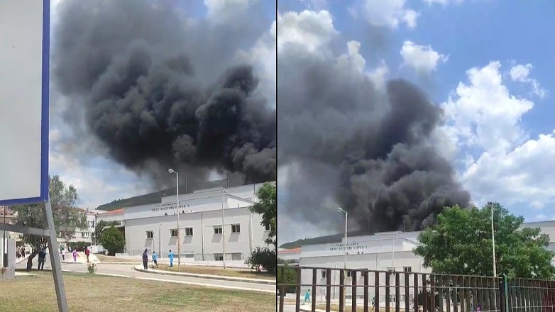 Φωτιά στο Νοσοκομείο Δράμας