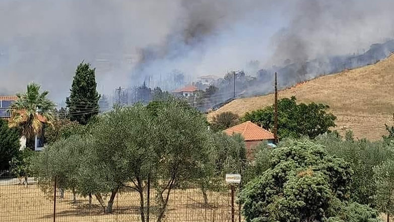 Φωτιά στη Θέρμη