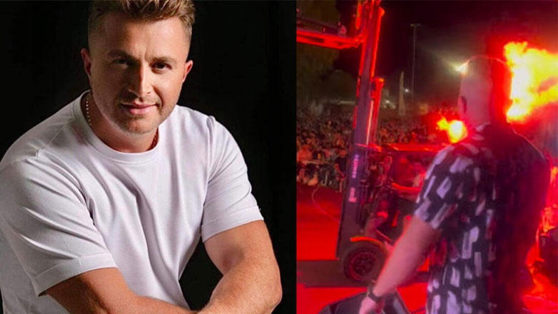 Γιώργος Βελισσάρης: Το βίντεο που του πετάνε 100 κιλά γαρύφαλλα με κλαρκ σε πανηγύρι στη Λακωνία που έγινε viral