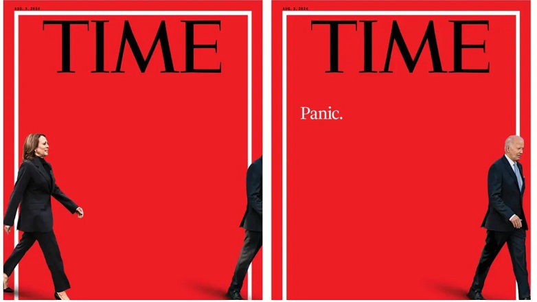 Στα «κόκκινα» το εξώφυλλο του Time με την Καμάλα Χάρις στο προσκήνιο