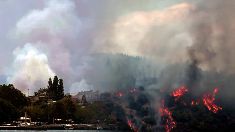 Οριοθετήθηκε η φωτιά στο Συκάμινο Ωρωπού