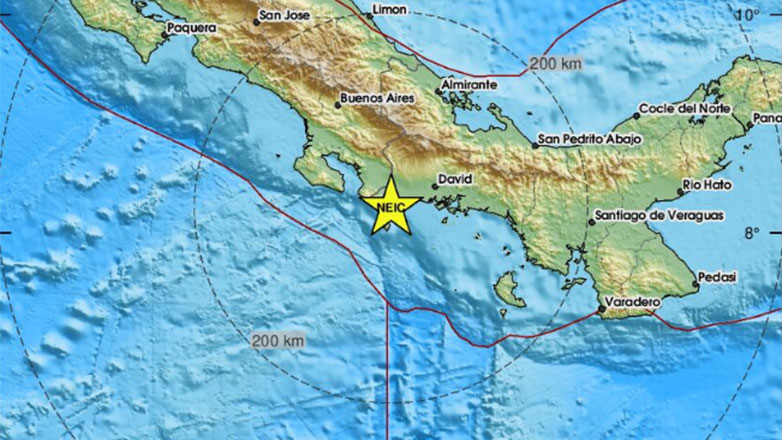 Σεισμός 5,7 Ρίχτερ στα σύνορα Παναμά- Κόστα Ρίκα