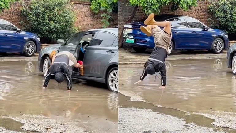 Mέθοδος να μην βρέξεις τα παπούτσια σου