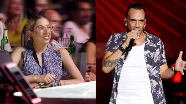 Η Μαριλού Κόζαρη καμάρωσε τον Πάνο Μουζουράκη στη συναυλία του στο θέατρο Άλσος